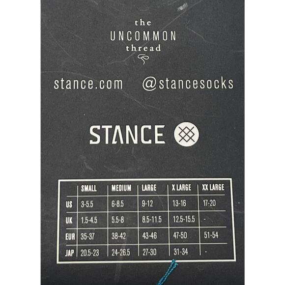 8-65 STANCE Men's Keasy Ankle Socks Large (9-12) - Picture 4 of 6